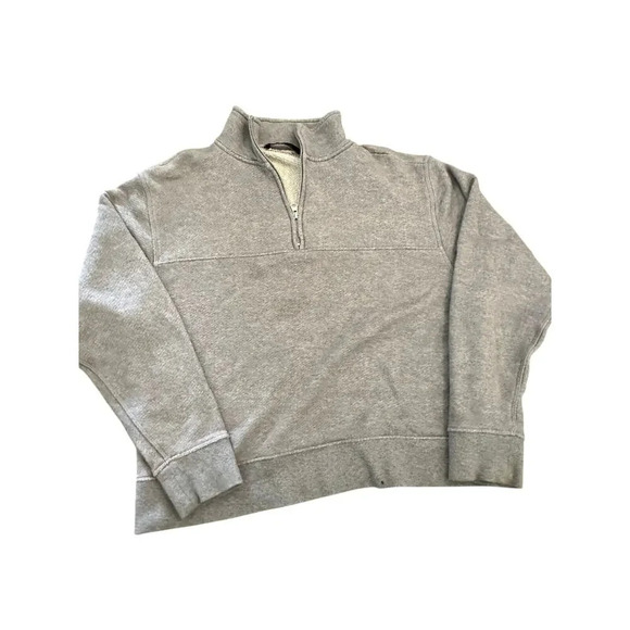 Jenni Kayne Gray Pullovers Half Zip Sweatshirt Size Medium - Picture 5 of 8